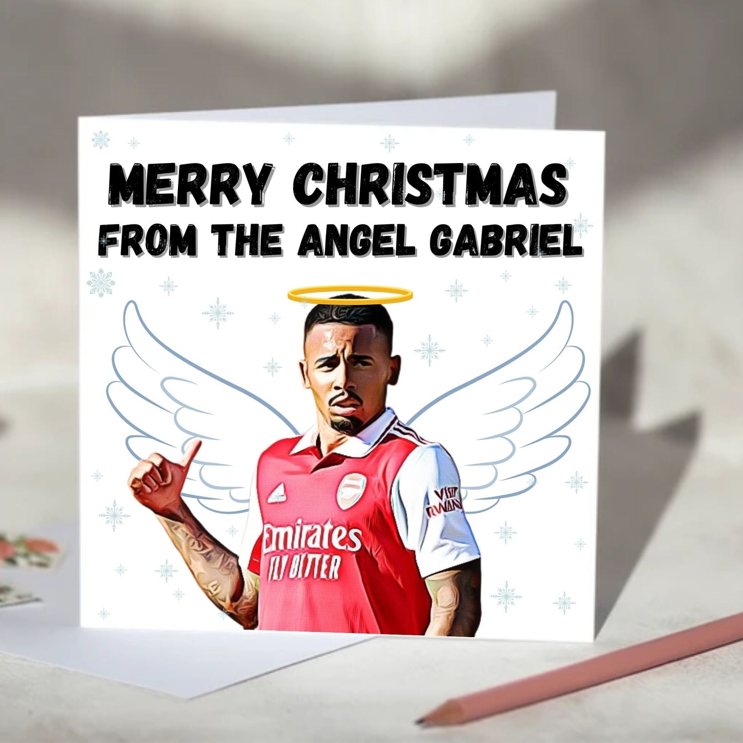 Gabriel Jesus Angel Gabriel Christmas Card