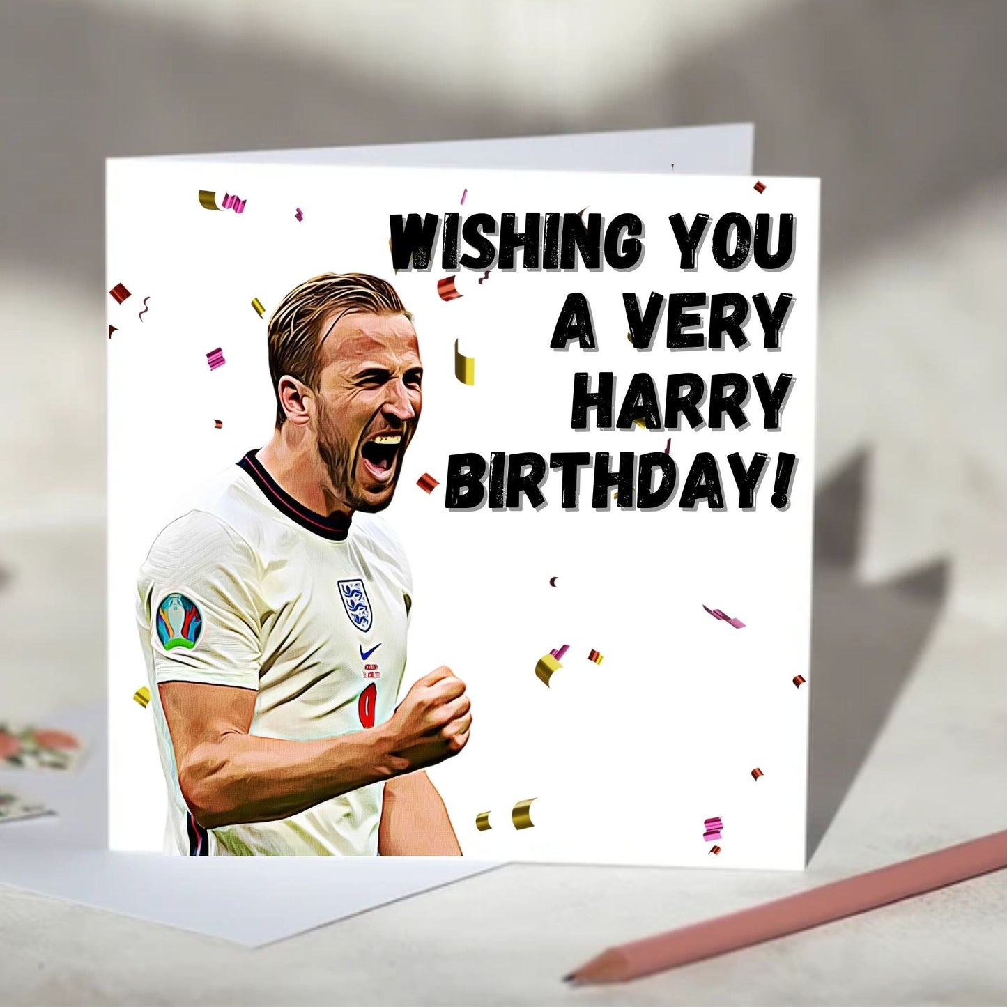 Harry Kane Greeting Card - Christmas, Birthday Card