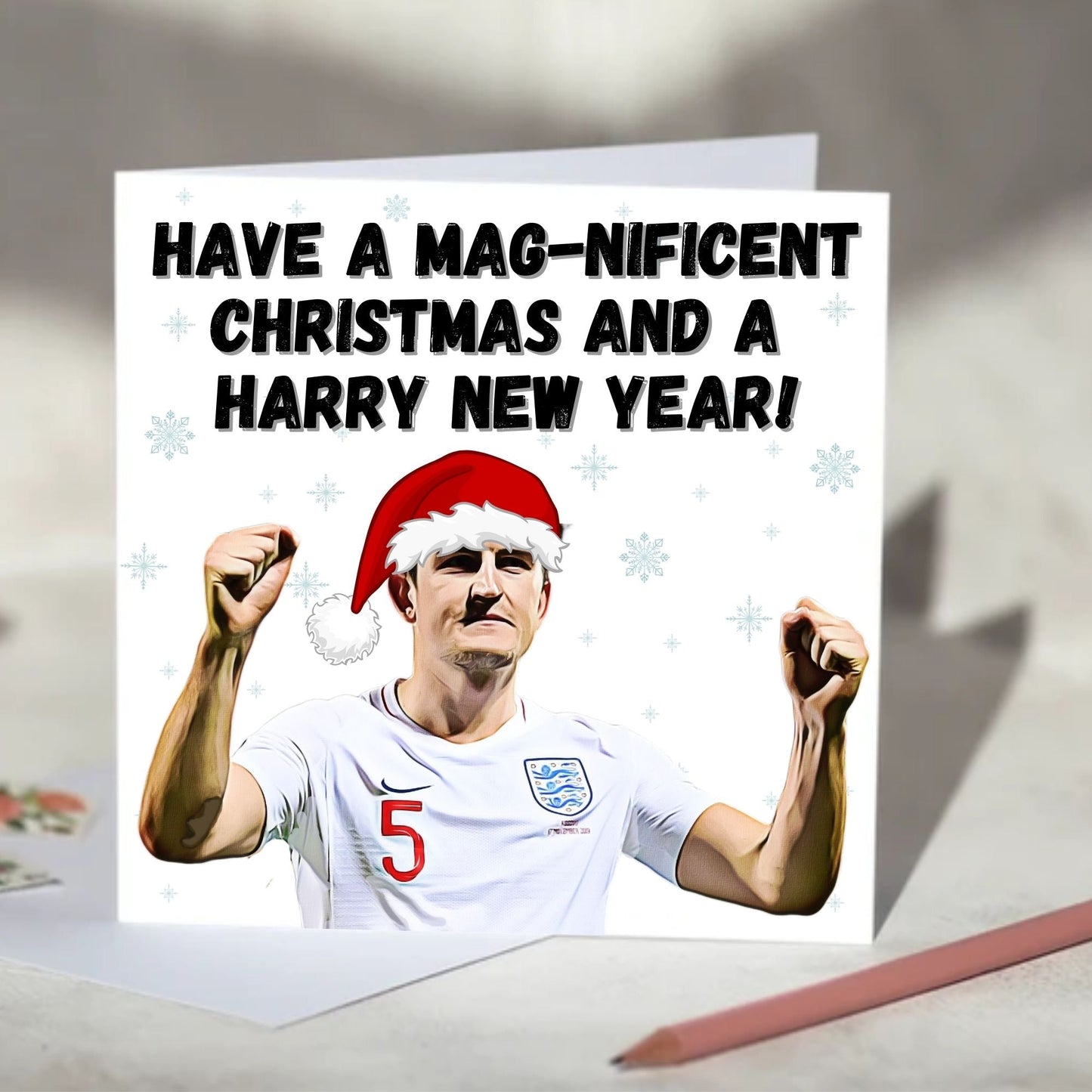 Harry Maguire Christmas and New Year Card
