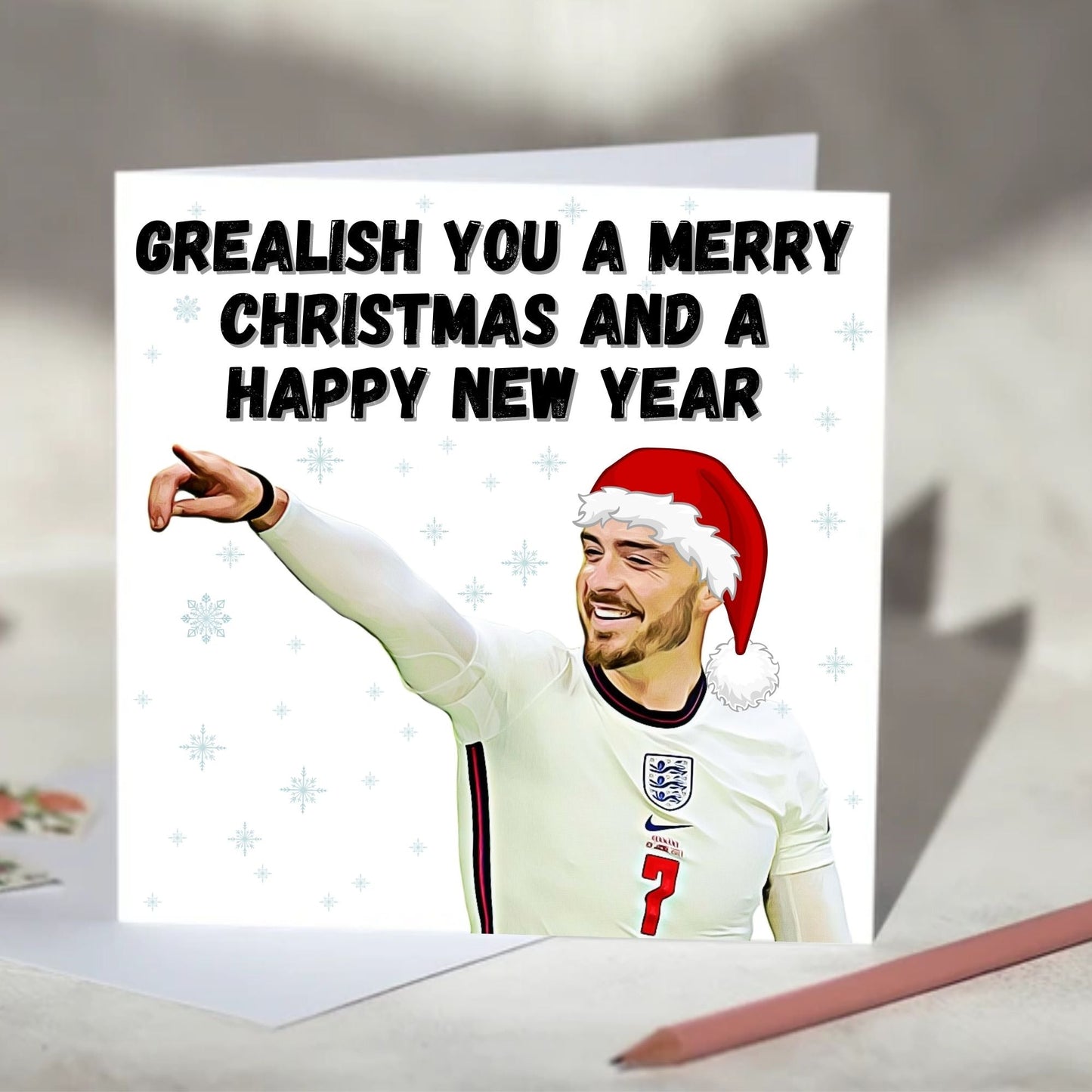 Jack Grealish We Wish You a Merry Christmas Card