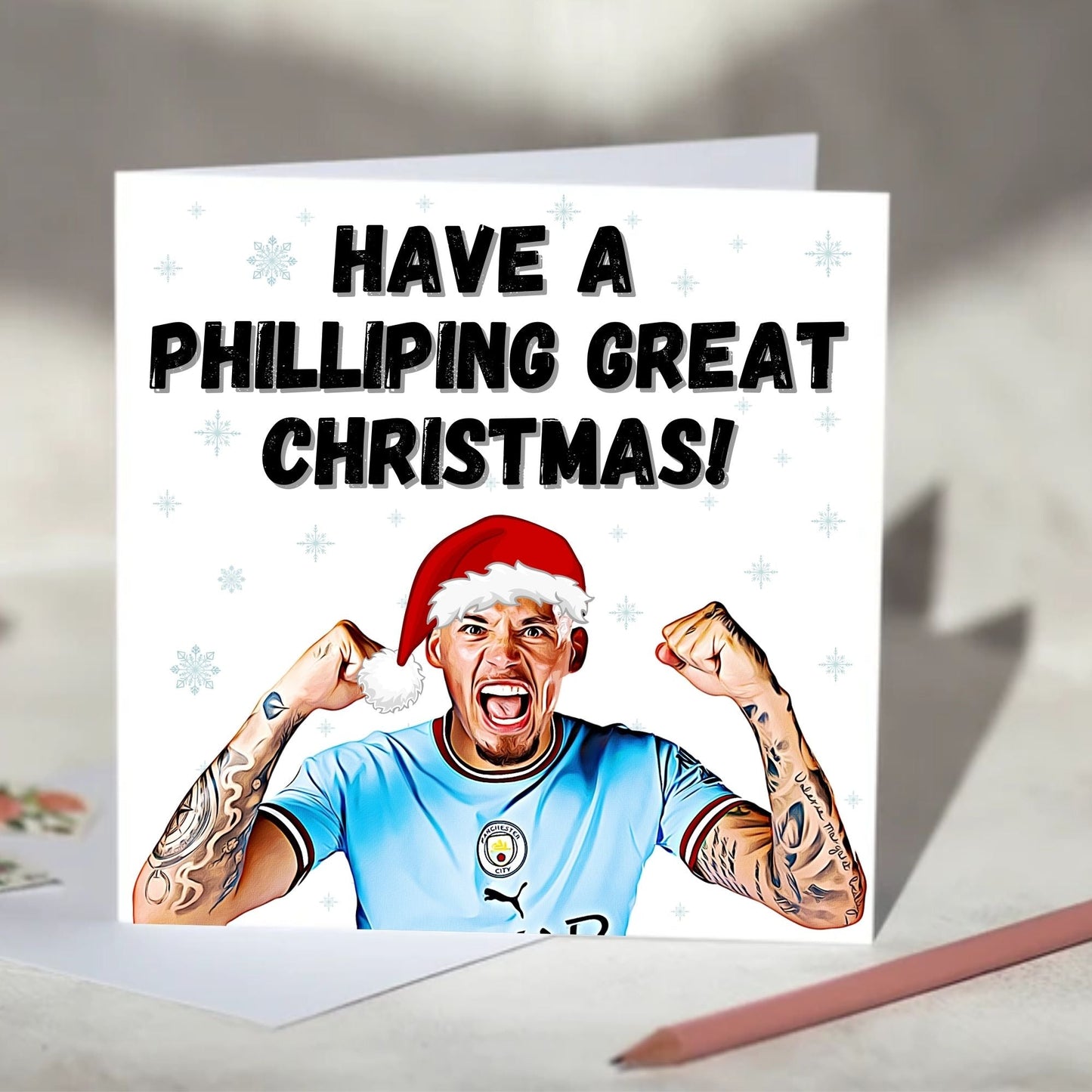 Kalvin Phillips Philliping Greeting Card - Birthday, Christmas Card