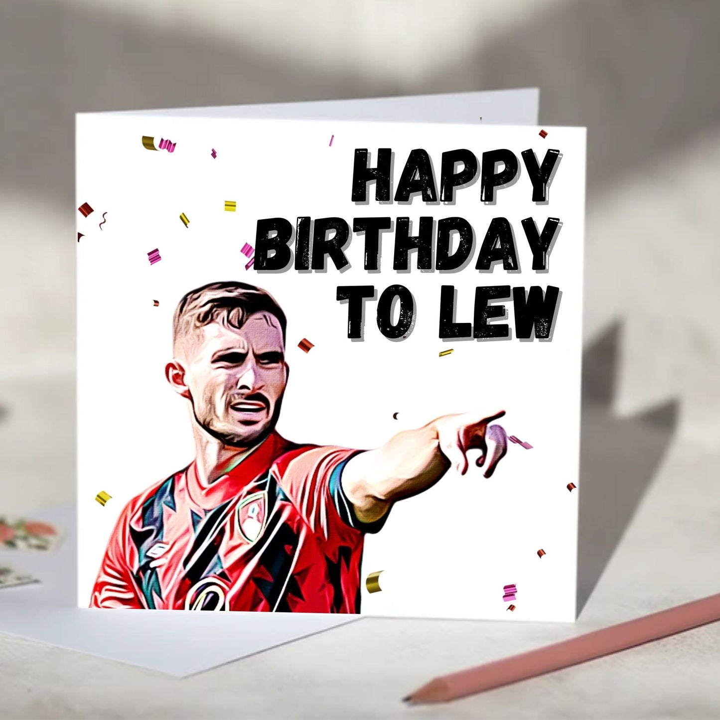 Lewis Cook Birthday Card