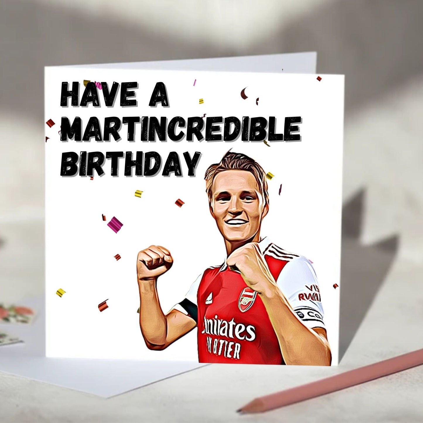 Martin Ødegaard Martincredible Birthday, Christmas Card