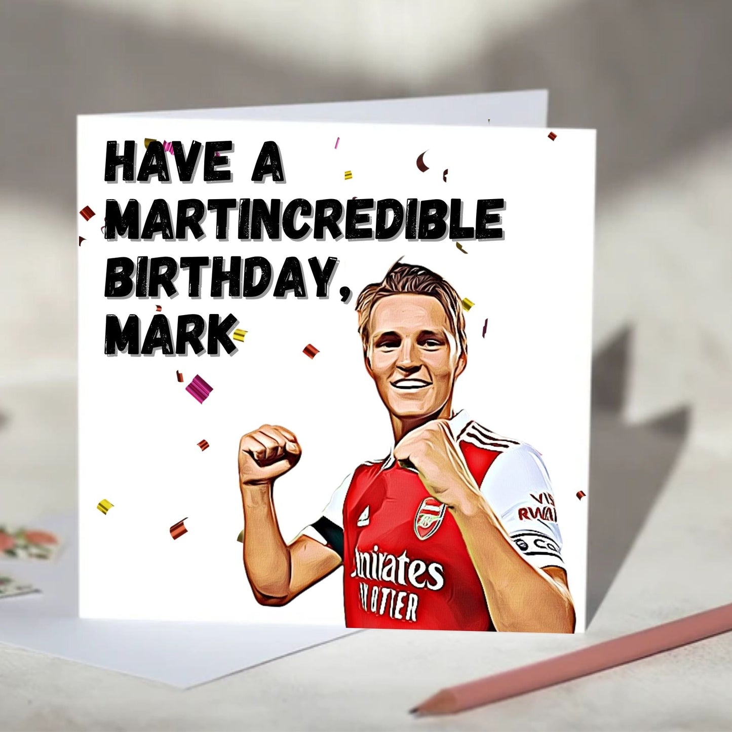 Martin Ødegaard Martincredible Birthday, Christmas Card