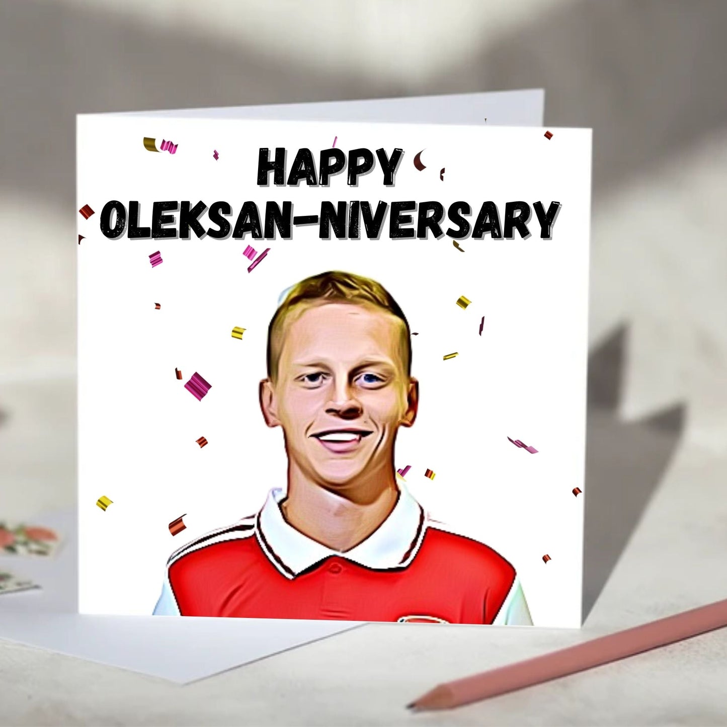 Oleksandr Zinchenko Anniversary Card