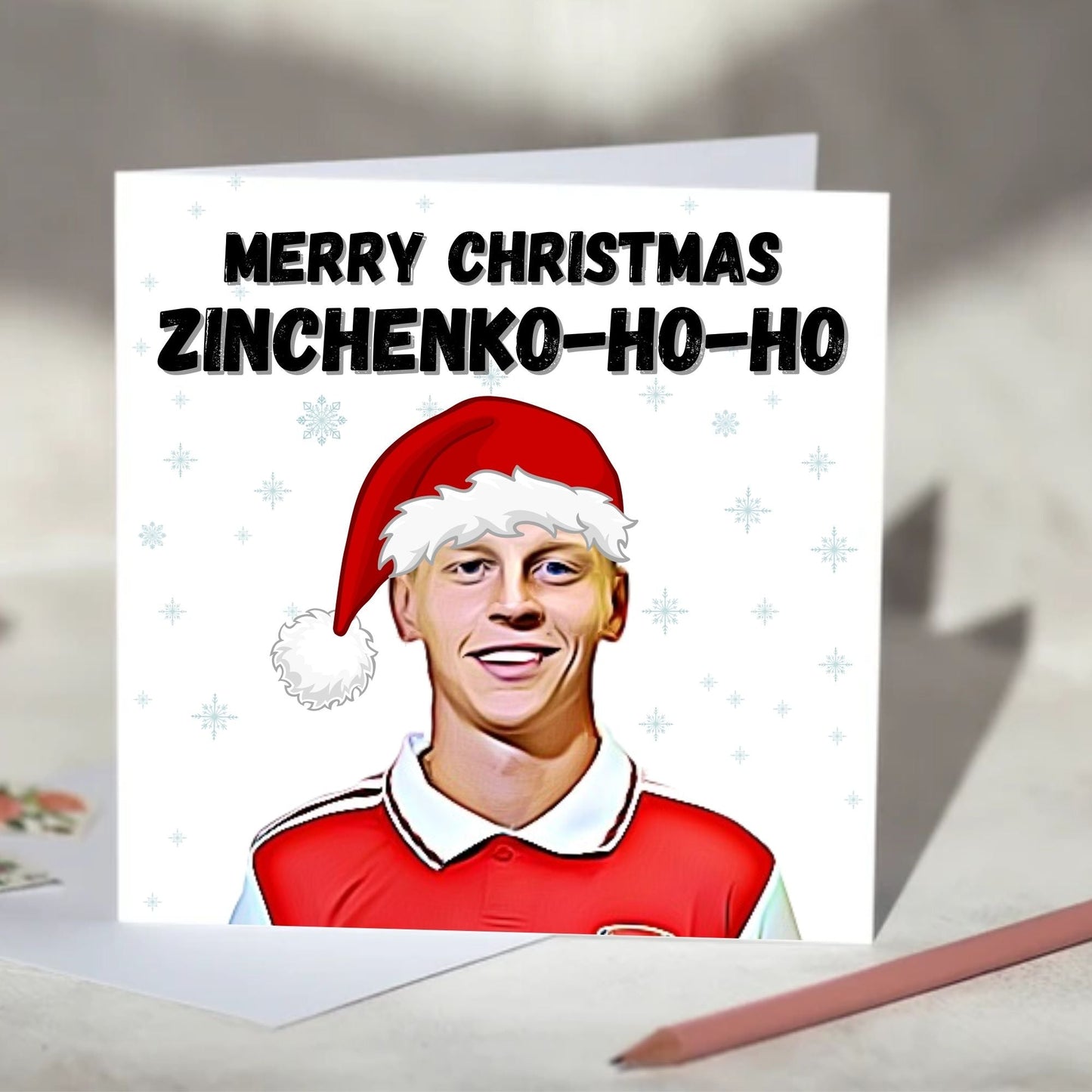 Oleksandr Zinchenko Ho Ho Ho Christmas Card