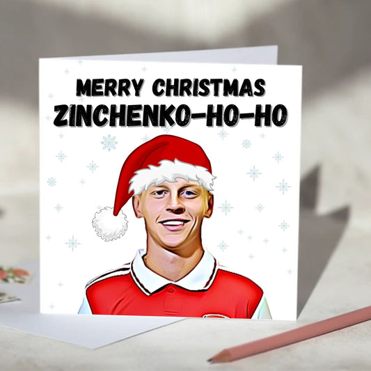 Oleksandr Zinchenko Ho Ho Ho Christmas Card