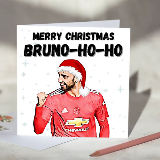 Bruno Fernandes Ho-Ho-Ho Christmas Card