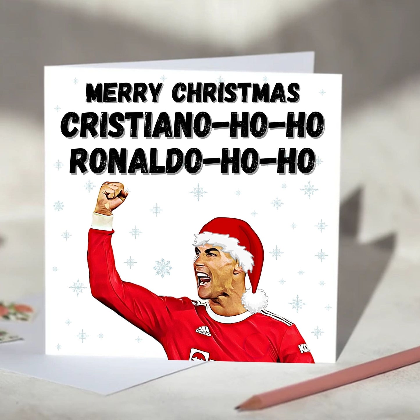 Cristiano Ronaldo Ho-Ho-Ho Christmas Card