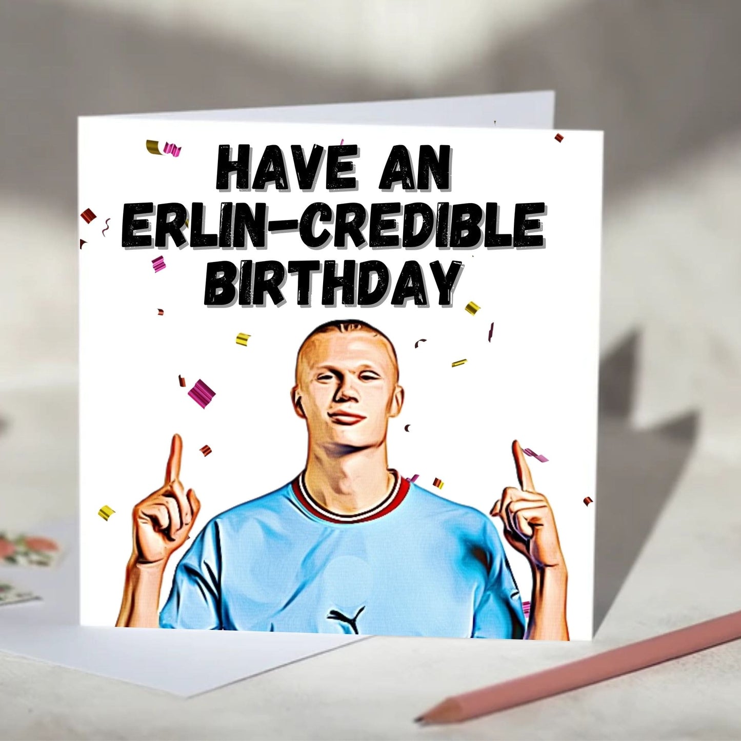 Erling Haaland Erlin-credible Birthday, Christmas Card