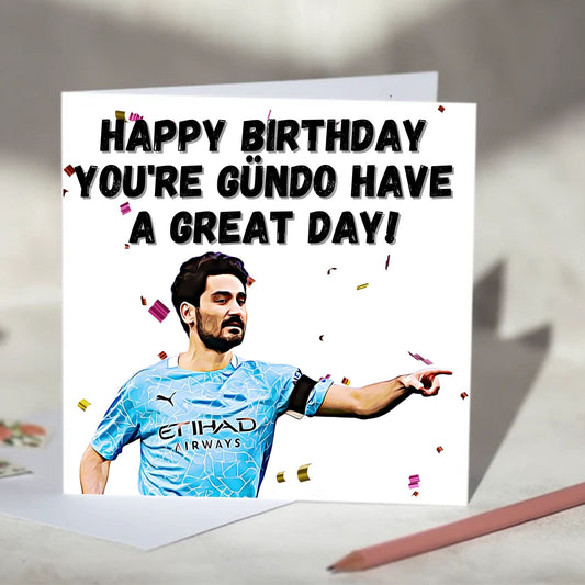 İlkay Gündoğan Football Birthday Card