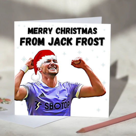 Jack Harrison Jack Frost Football Christmas Card