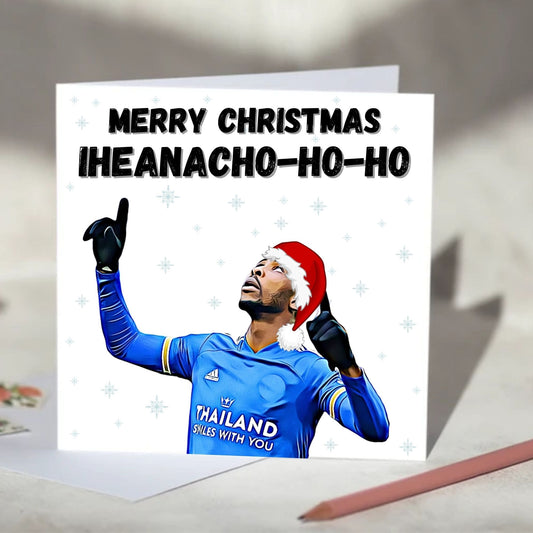 Kelechi Iheanacho Football Christmas Card