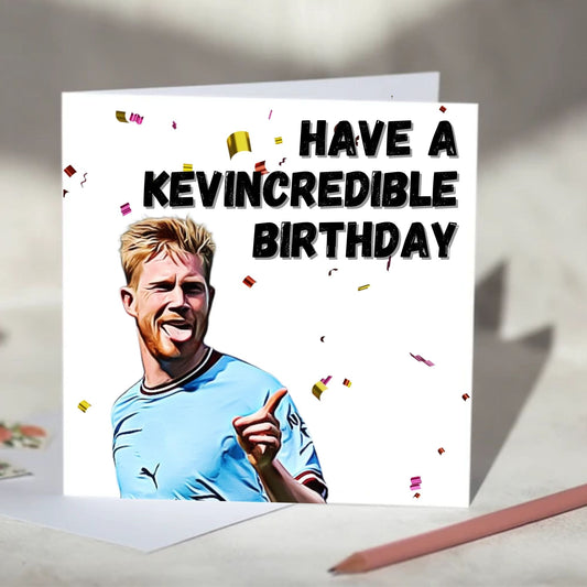 Kevin De Bruyne Kevincredible Football Birthday, Christmas Card