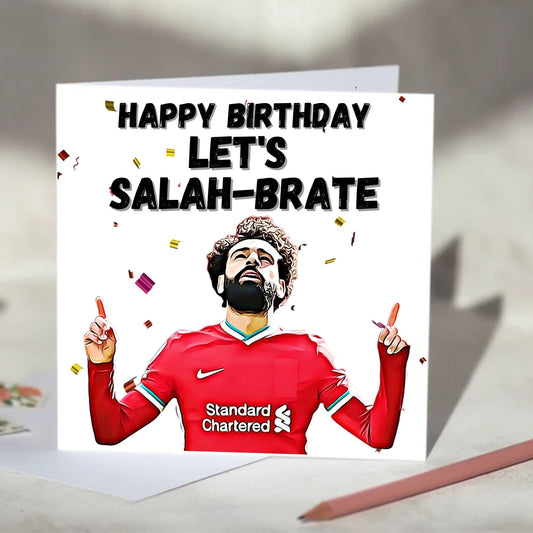 Mo Salah Let's Salah-Brate Birthday Card