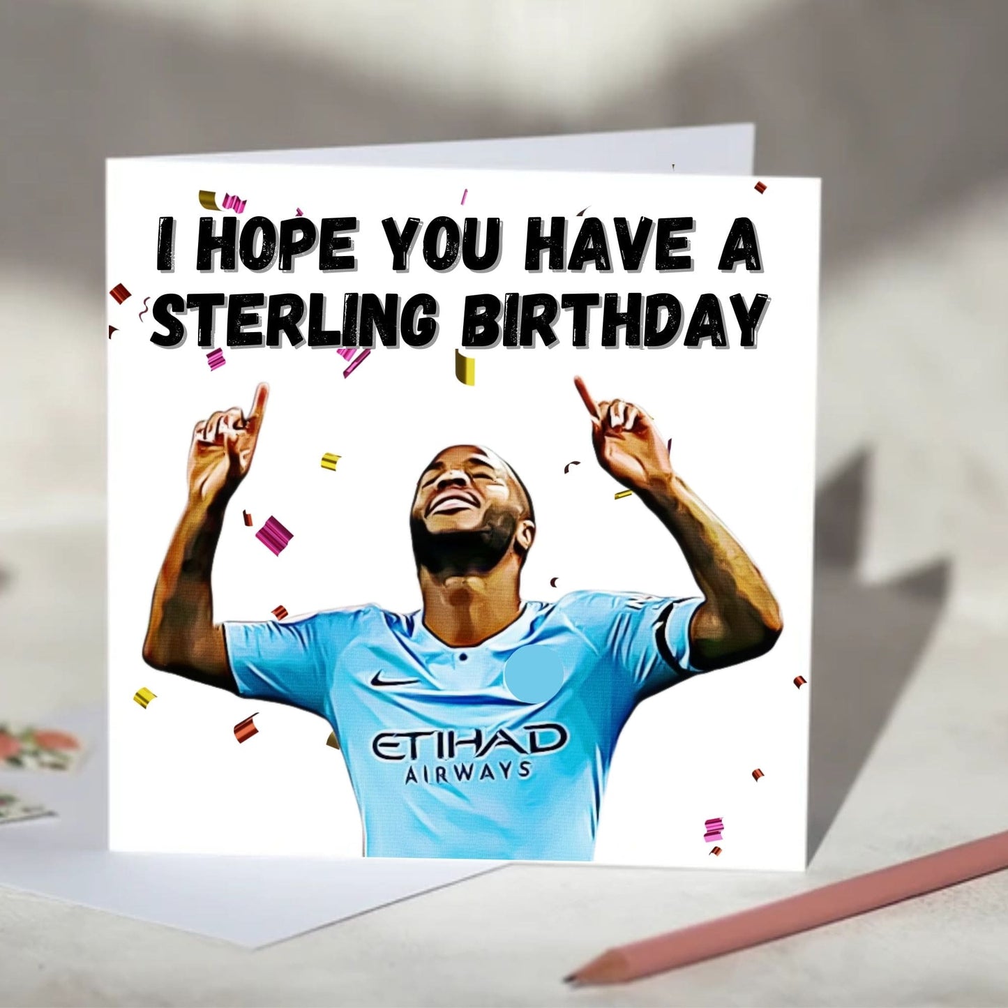 Raheem Sterling Birthday, Christmas Card