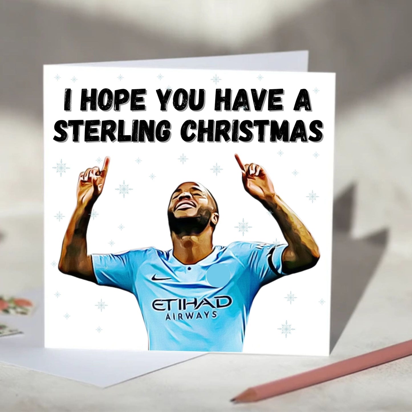 Raheem Sterling Birthday, Christmas Card