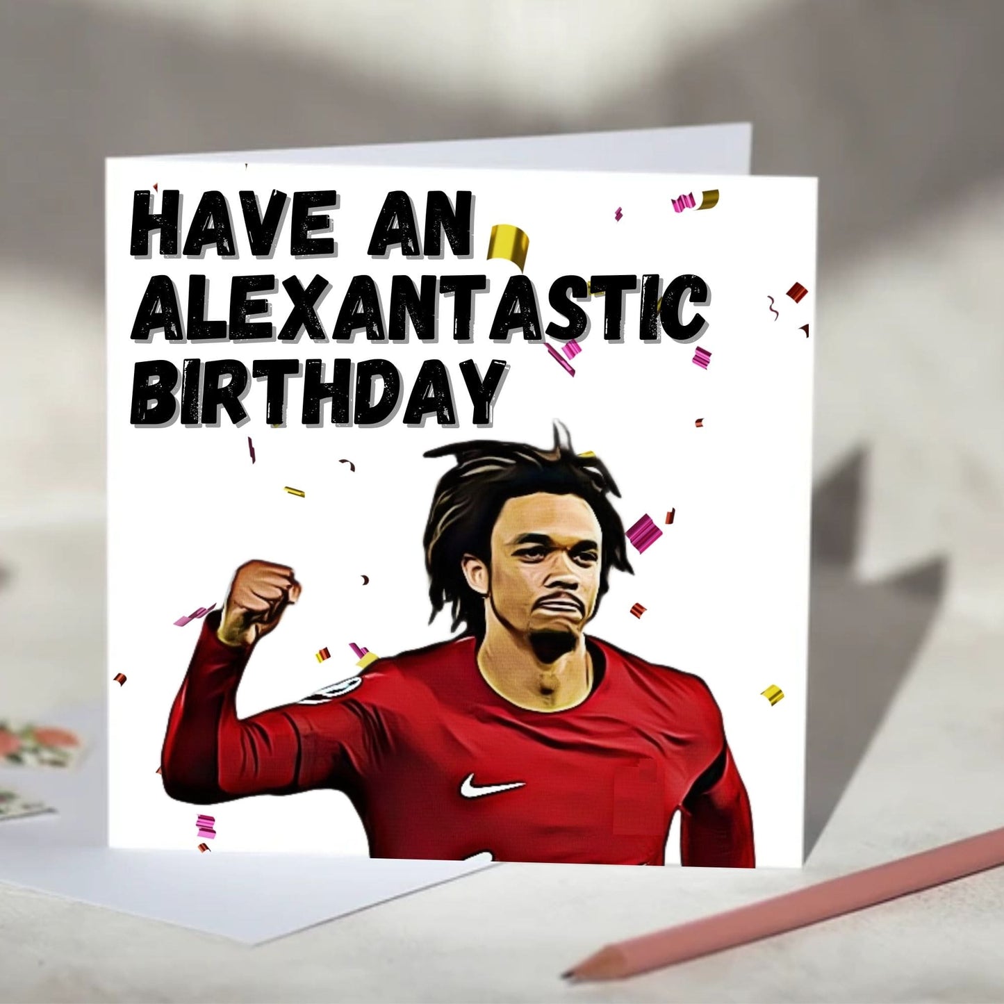 Trent Alexander-Arnold Football Birthday, Christmas Card