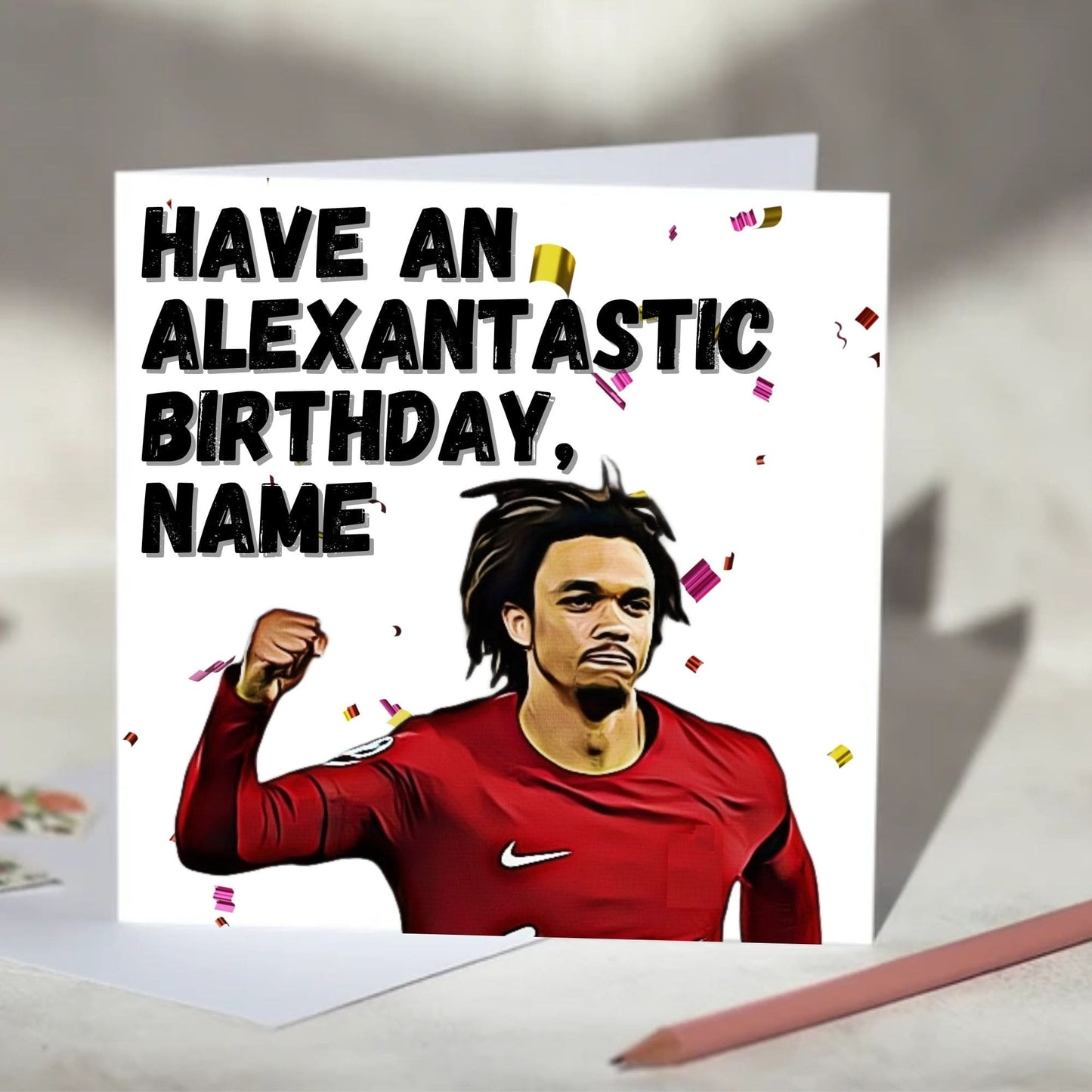 Trent Alexander-Arnold Football Birthday, Christmas Card