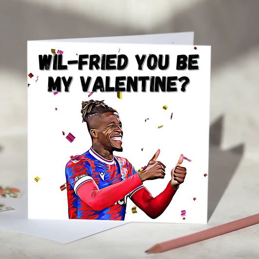 Wilfried Zaha Valentine's Day Card