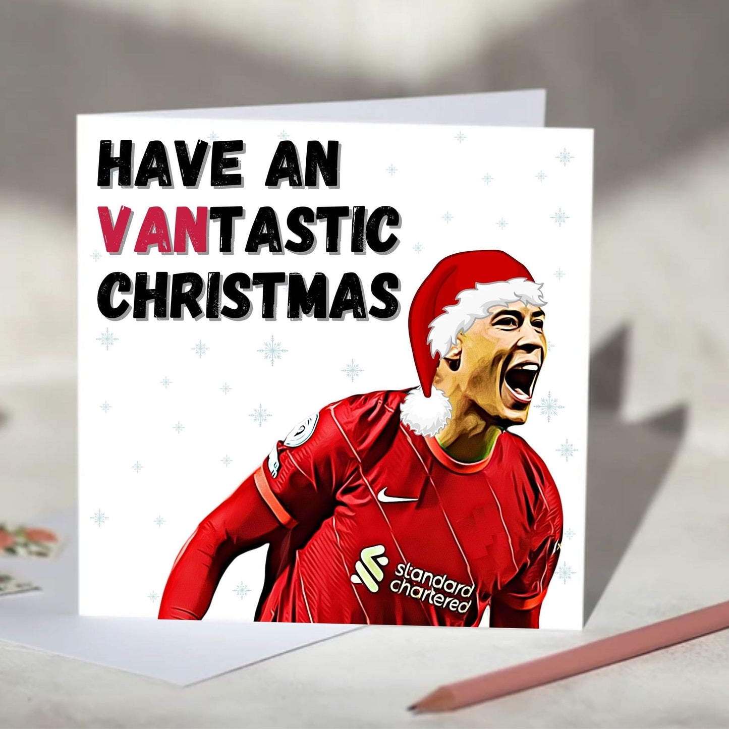 Virgil van Dijk Vantastic Birthday, Christmas Card