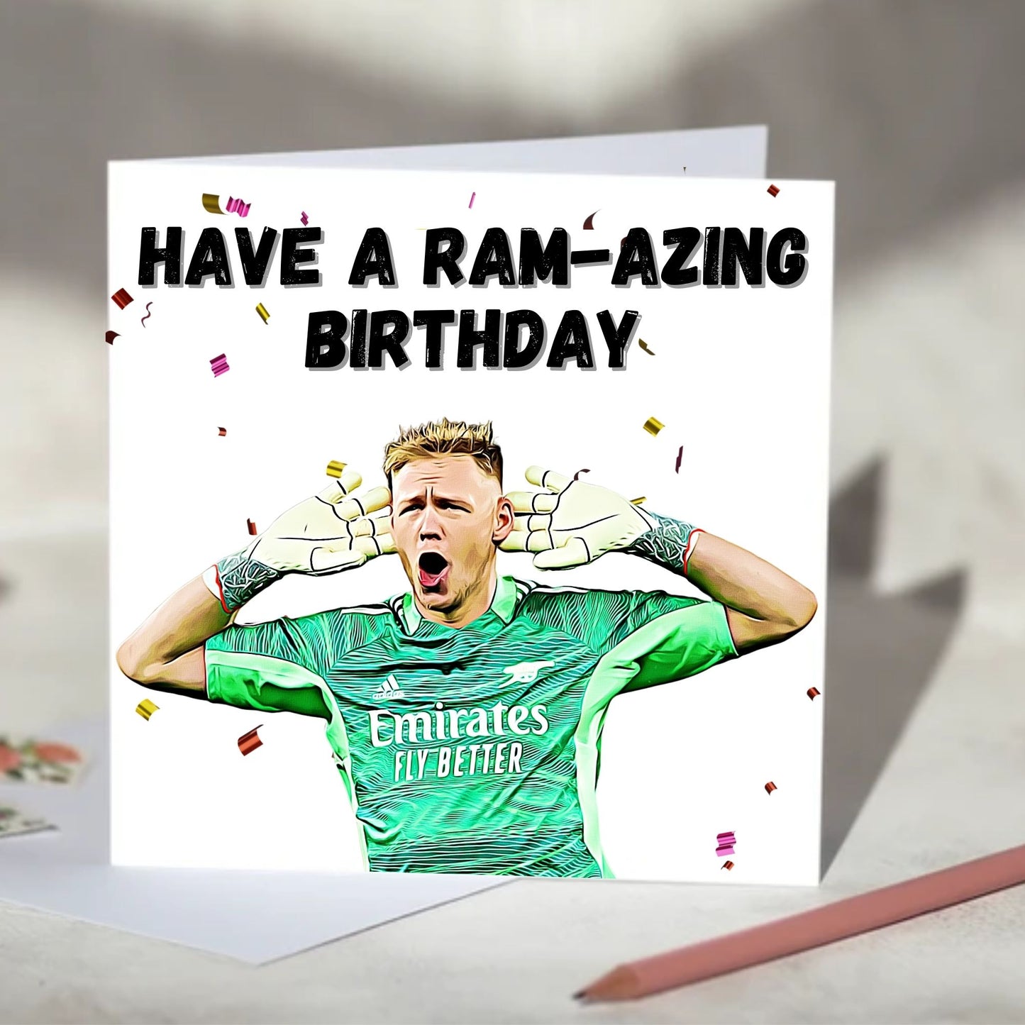 Aaron Ramsdale Football Greeting Card - Anniversary, Valentine's Day, Father's Day, Mother's Day Card