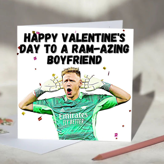 Aaron Ramsdale Football Greeting Card - Anniversary, Valentine's Day, Father's Day, Mother's Day Card