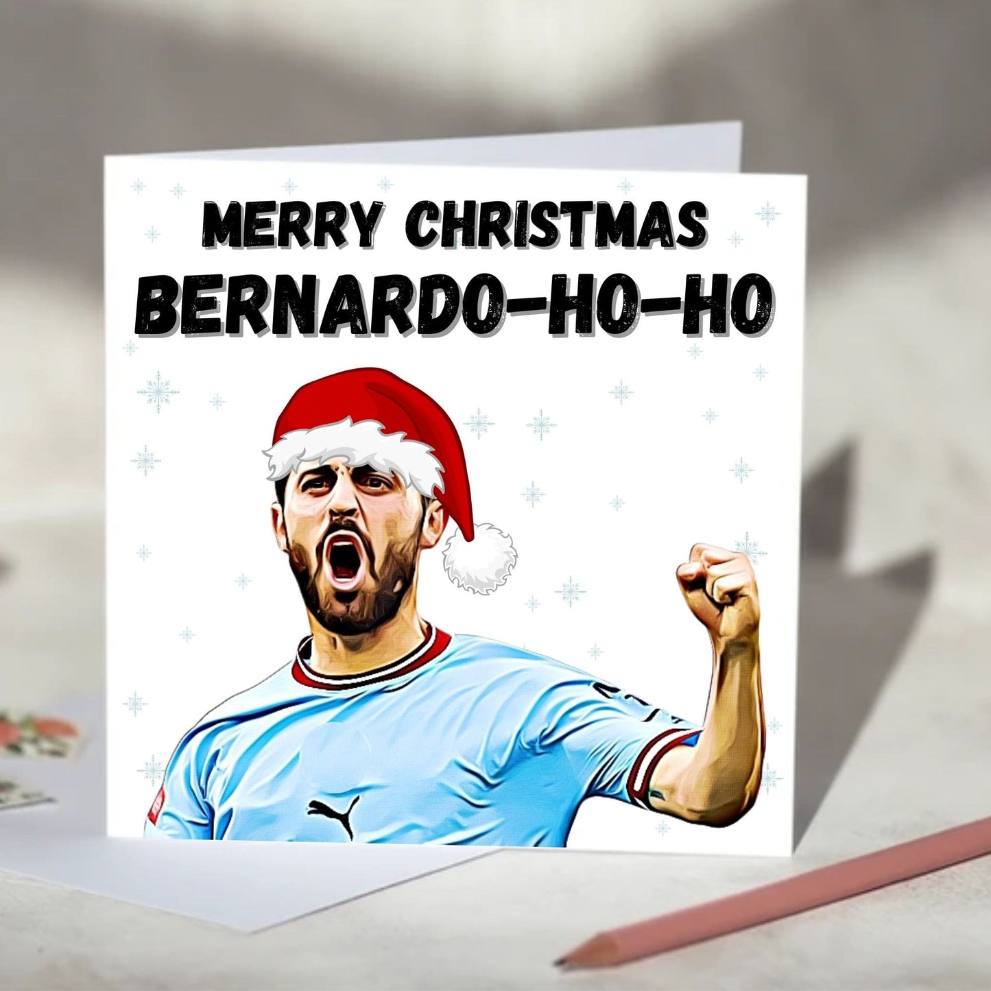 Bernardo Silva Football Christmas Card