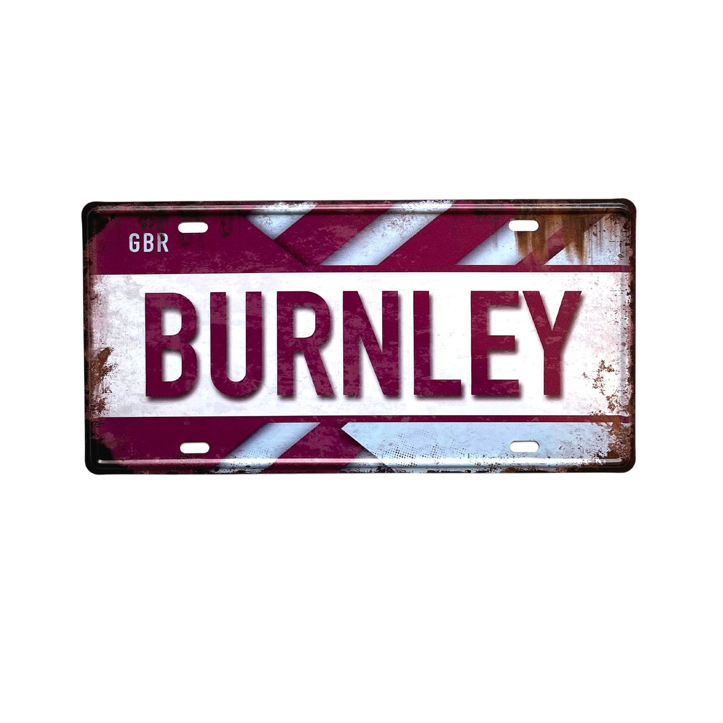 Burnley FC Vintage Metal Sign, Retro Wall Decor, Gift for Football Fan