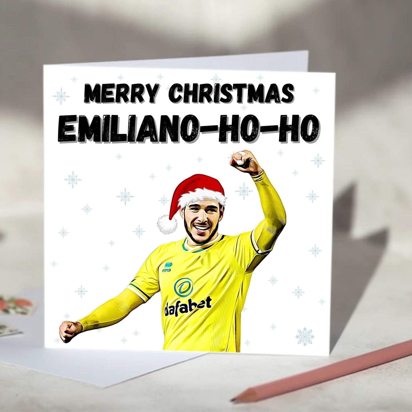 Emiliano Buendia Football Christmas Card