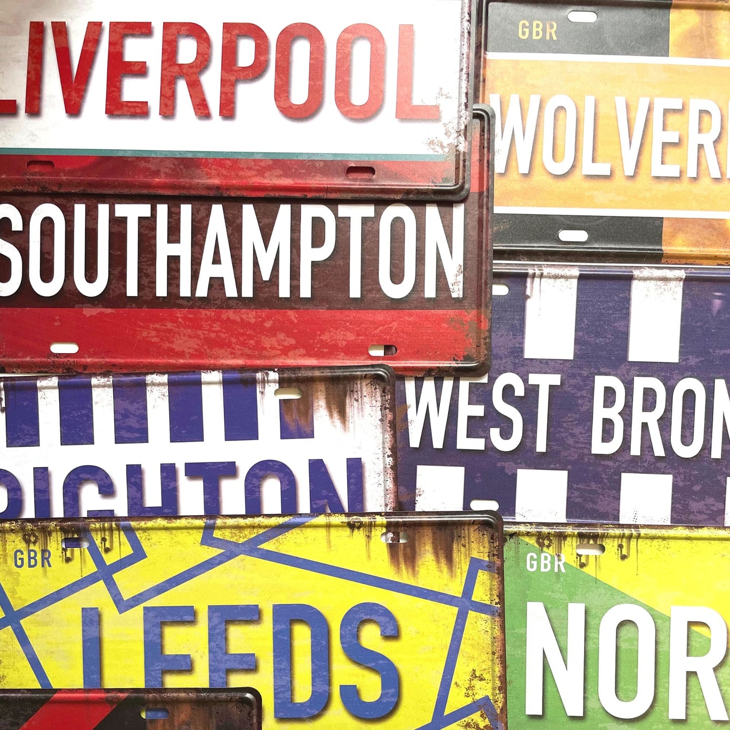 Burnley FC Vintage Metal Sign, Retro Wall Decor, Gift for Football Fan