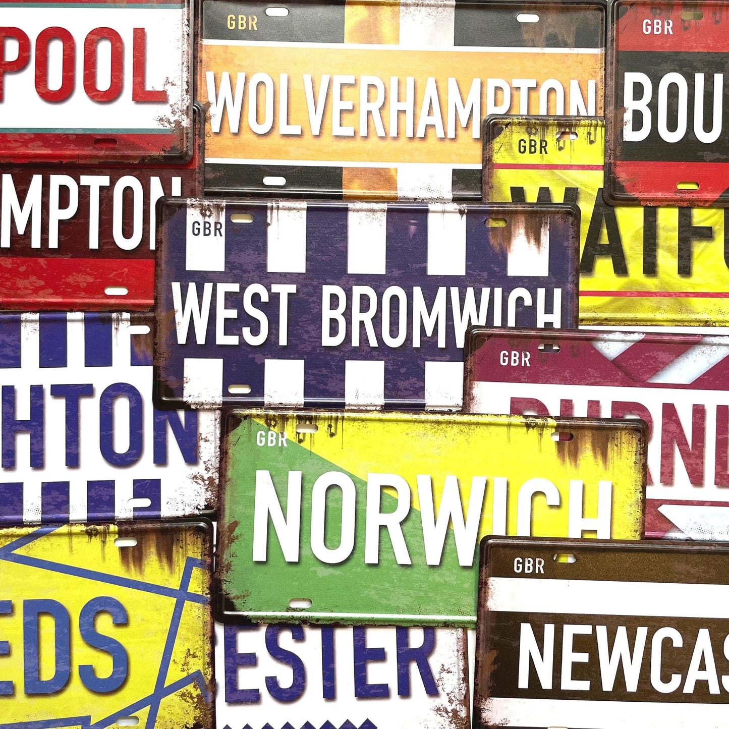 Burnley FC Vintage Metal Sign, Retro Wall Decor, Gift for Football Fan