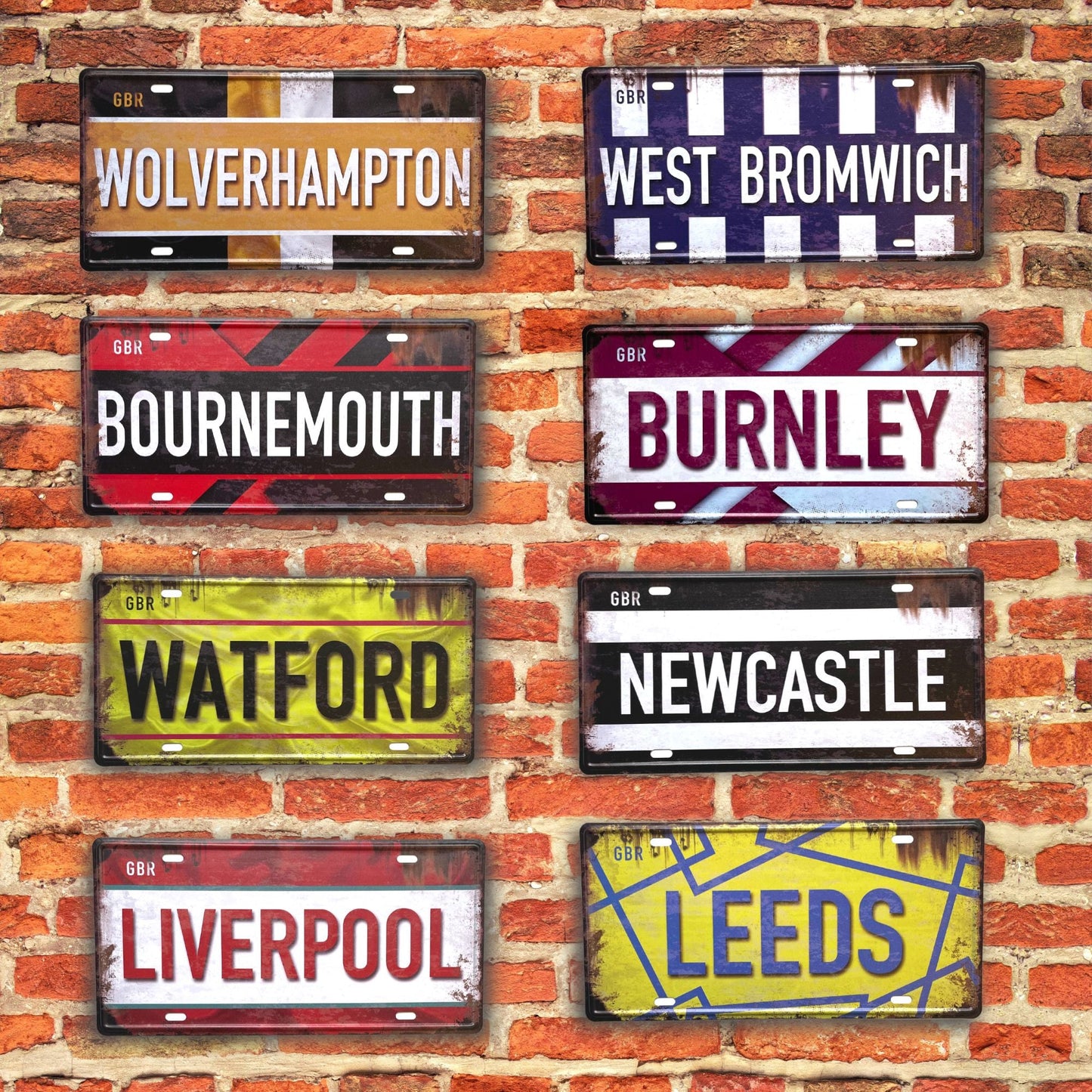 Burnley FC Vintage Metal Sign, Retro Wall Decor, Gift for Football Fan