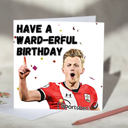 James Ward- 'Warderful' Greeting Card - Birthday, Christmas Card