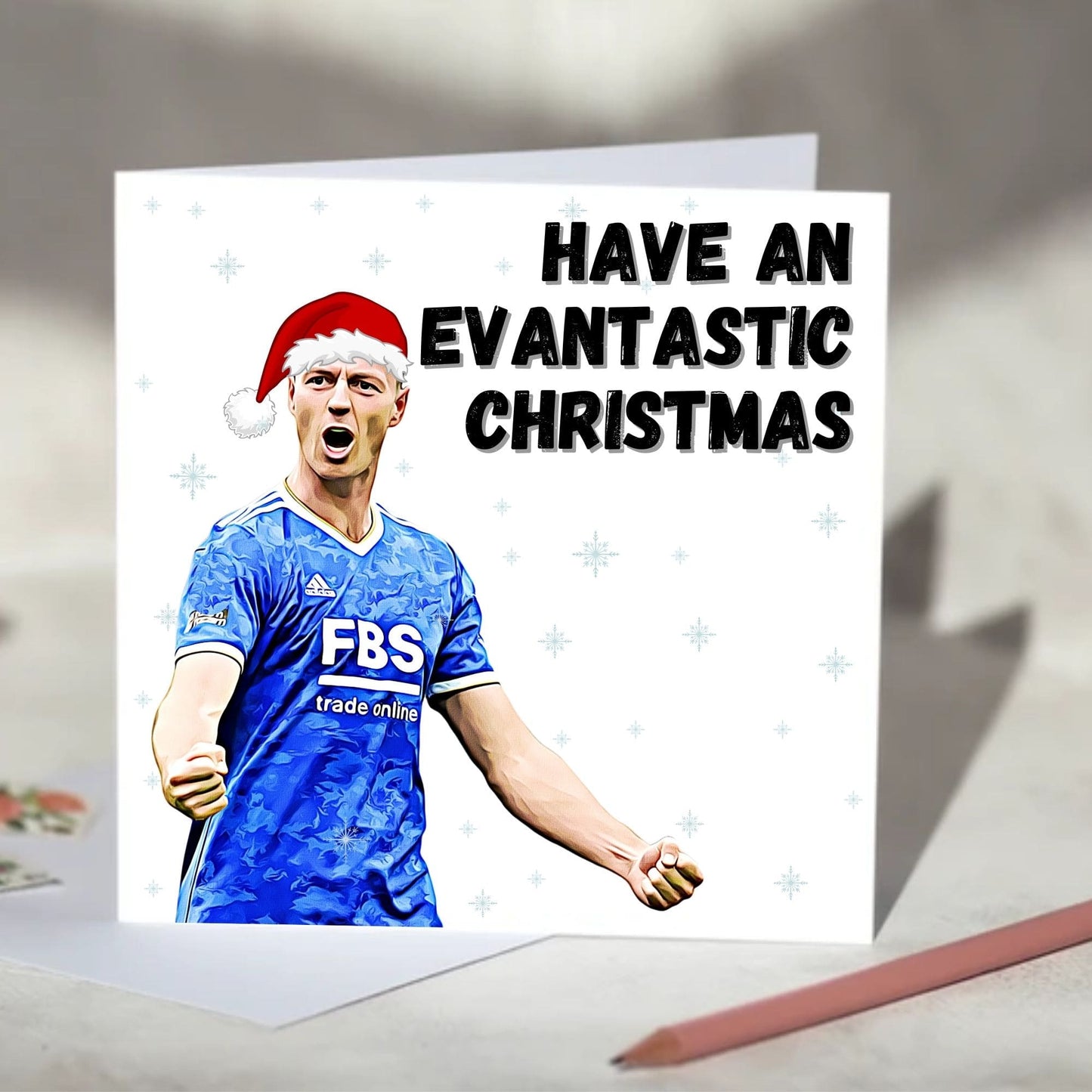 Jonny Evans Evantastic Football Birthday, Christmas Card