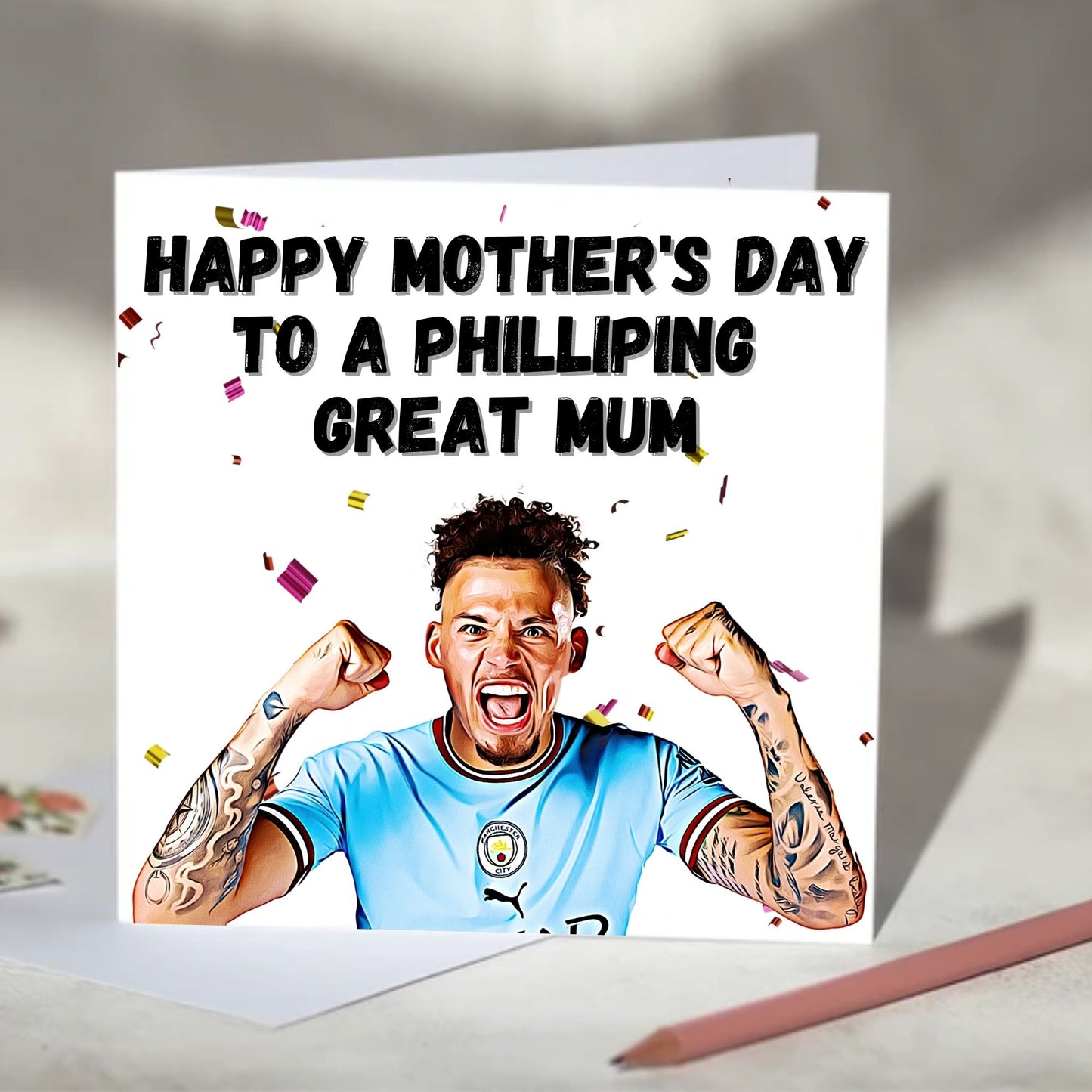 Kalvin Phillips Philliping Greeting Card - Anniversary, Valentine's Day, Father's Day, Mother's Day Card