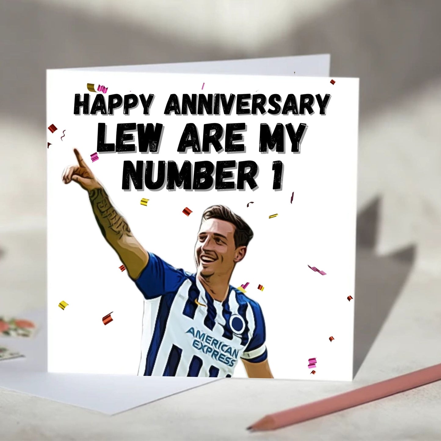 Lewis Dunk Number 1 Greeting Card - Birthday, Anniversary, Father's Day etc