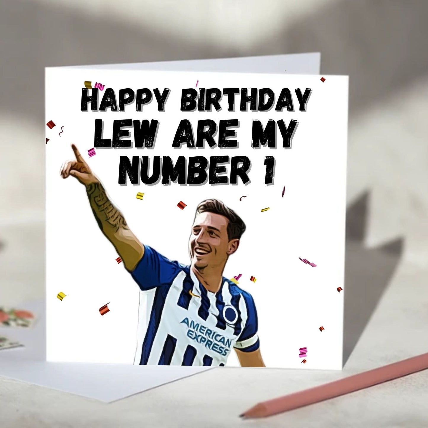 Lewis Dunk Number 1 Greeting Card - Birthday, Anniversary, Father's Day etc