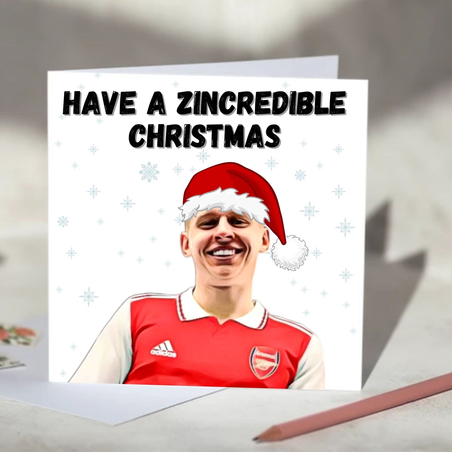 Oleksandr Zinchenko Zincredible Christmas, Birthday Card