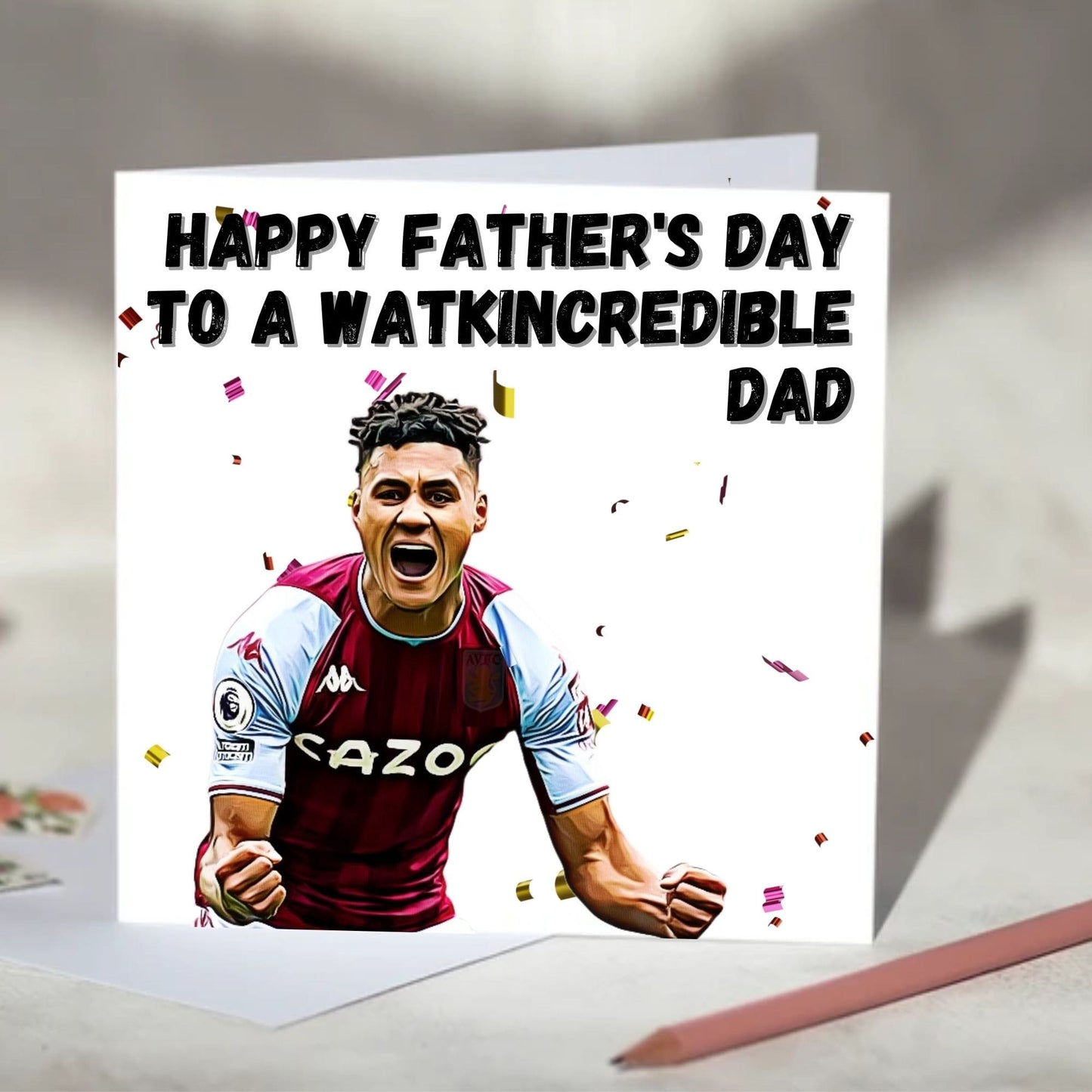 Ollie Watkins Watkincredible Greeting Card - Anniversary, Valentine's Day, Father's Day, Mother's Day