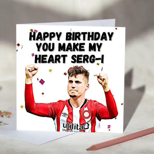 Sergi Canós Make My Heart Serg - Birthday, Anniversary, Valentine's Day Card
